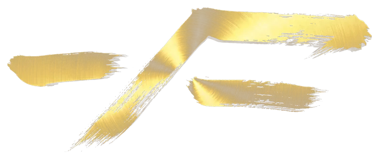 Buga Sphere symbol 09, rendered in gold Japanese brush calligraphy