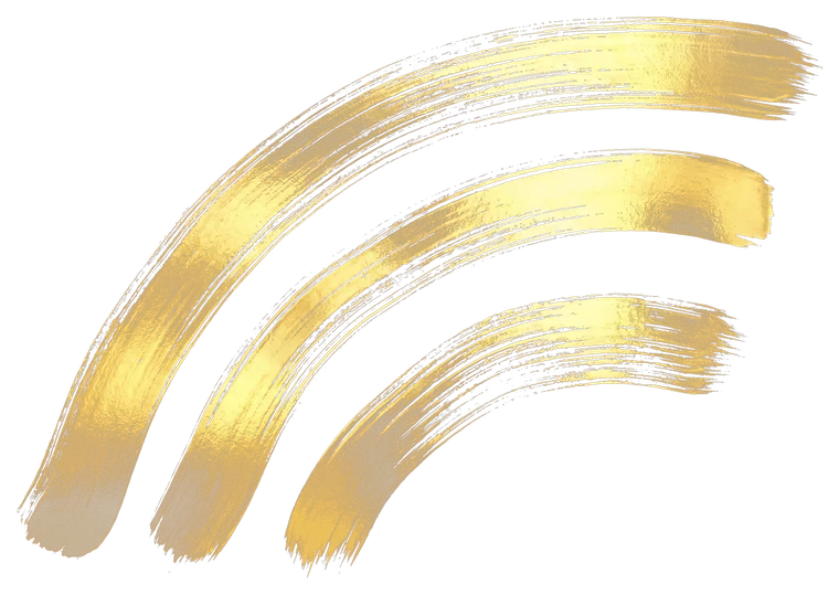 Buga Sphere symbol 10, rendered in gold Japanese brush calligraphy