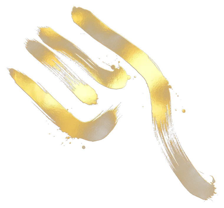 Buga Sphere symbol 32, rendered in gold Japanese brush calligraphy